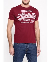 Мужская темно-красная футболка от Alcott