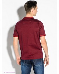 Мужская темно-красная футболка от Alfred Muller