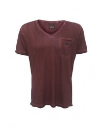 Мужская темно-красная футболка от Diesel