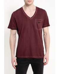Мужская темно-красная футболка от Diesel