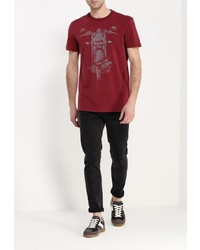 Мужская темно-красная футболка от FiNN FLARE