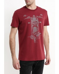 Мужская темно-красная футболка от FiNN FLARE