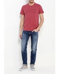 Мужская темно-красная футболка от Gap