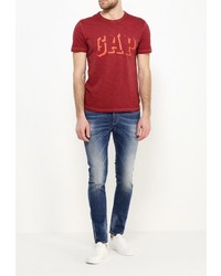 Мужская темно-красная футболка от Gap