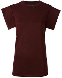 Женская темно-красная футболка от Isabel Marant