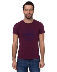 Мужская темно-красная футболка от Kanzler