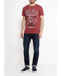 Мужская темно-красная футболка от Mezaguz