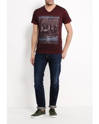 Мужская темно-красная футболка от Mezaguz