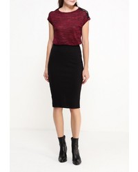 Женская темно-красная футболка от Mim