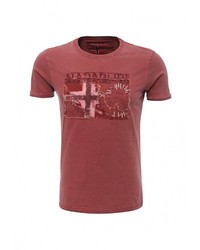 Мужская темно-красная футболка от Napapijri