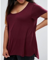 Женская темно-красная футболка от Brave Soul