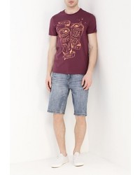 Мужская темно-красная футболка от Sela