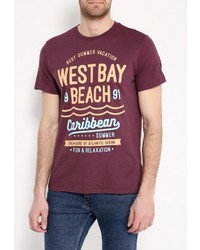 Мужская темно-красная футболка от Sela