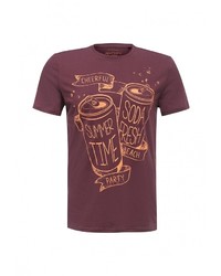 Мужская темно-красная футболка от Sela