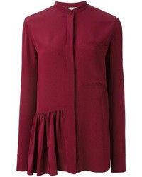 Темно-красная шелковая юбка от Stella McCartney