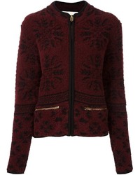 Женская темно-красная шерстяная куртка от Chloé