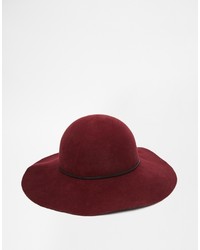 Женская темно-красная шерстяная шляпа от Asos