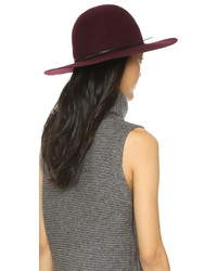 Женская темно-красная шерстяная шляпа от Hat Attack