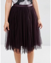 Темно-красная юбка из фатина от Needle & Thread