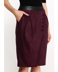 Темно-красная юбка-карандаш от LAMANIA