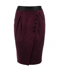 Темно-красная юбка-карандаш от LAMANIA