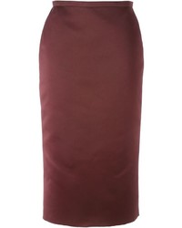 Темно-красная юбка-миди от Rochas