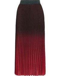 Темно-красная юбка со складками от Maje