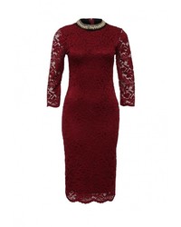 Темно-красное вечернее платье от Aurora Firenze