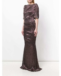 Темно-красное вечернее платье от Talbot Runhof