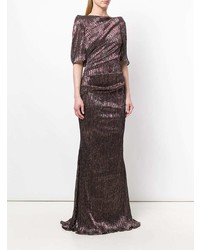 Темно-красное вечернее платье от Talbot Runhof