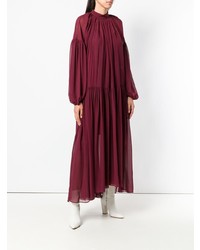 Темно-красное вечернее платье от Stella McCartney