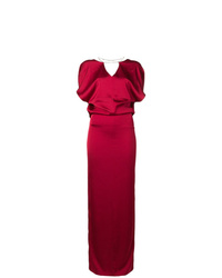 Темно-красное вечернее платье от Poiret