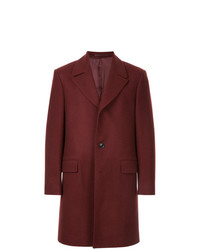 Темно-красное длинное пальто от Gieves & Hawkes