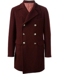 Темно-красное длинное пальто от Tagliatore