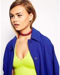 Темно-красное колье от Asos