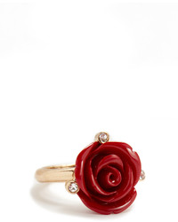 Темно-красное кольцо от Oscar de la Renta