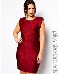Темно-красное облегающее платье от AX Paris