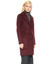 Женское темно-красное пальто от Alexander Wang