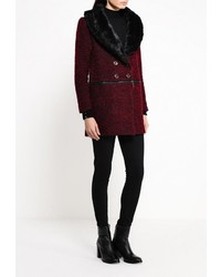 Женское темно-красное пальто от AngelEye London