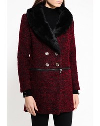 Женское темно-красное пальто от AngelEye London