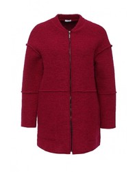 Женское темно-красное пальто от Aurora Firenze