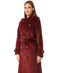 Женское темно-красное пальто от A.P.C.
