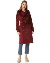 Женское темно-красное пальто от A.P.C.