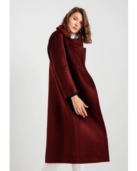 Женское темно-красное пальто от BGN