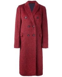 Женское темно-красное пальто от Brunello Cucinelli