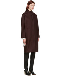 Женское темно-красное пальто от Aalto