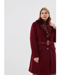 Женское темно-красное пальто от Dorothy Perkins Curve