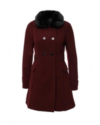 Женское темно-красное пальто от Dorothy Perkins
