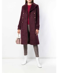 Женское темно-красное пальто от Michael Kors Collection