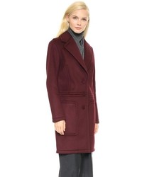 Женское темно-красное пальто от Alexander Wang